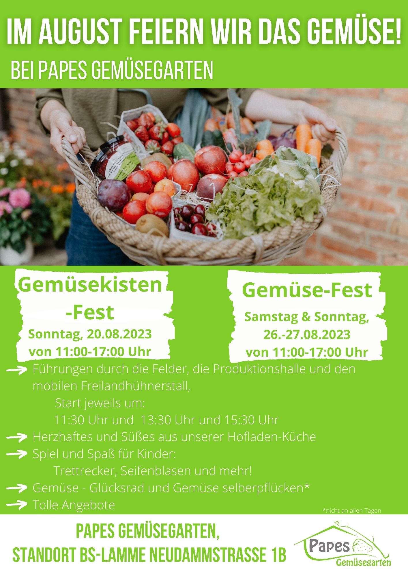 Zweimal Gemüse-Fest im August 2023